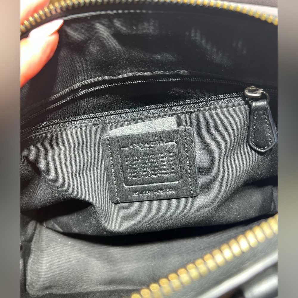 Coach Mini Sierra Satchel Black and grey Satchel with Exotic Accents EUC - Picture 10 of 14